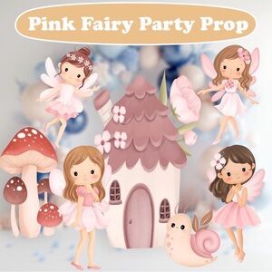 Charming Decor Cutout Set for Fairy First Birthday